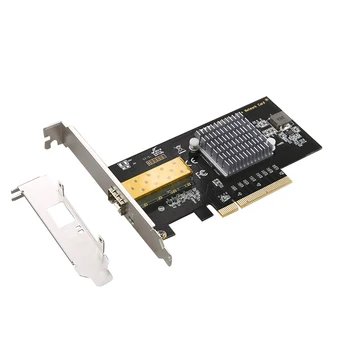 10 Гигабитная Мрежова карта с Чип Intel82599 Сървър Оптичен 10000 М Ethernet Тенис на PCI-E X8 Однопортовый 10G SFP lan Адаптер