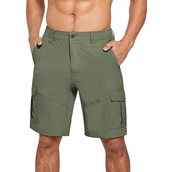 2022 Летни памучни шорти-карго Мъжки Свободни работни ежедневни улични военни къси панталони с много джобове Горещи гащички
