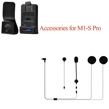 Fodsports Мотоциклет Шлем Слушалки Домофонна система с Клипс за микрофон за M1-S Pro Bluetooth Слушалки, Аксесоари За Слушалки