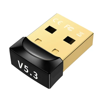 Gen 3 USB Bluetooth 5,3 Адаптер Ключ за PC Говорителя Безжична Мишка Клавиатура Музикален Аудиоприемник Предавател, Bluetooth dongle