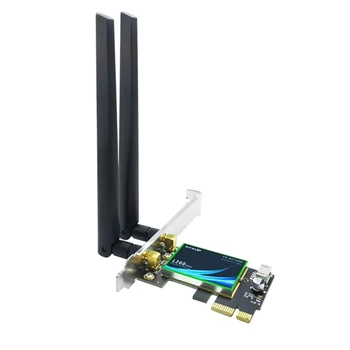 H4GA PCIE WIFI Карта 1200 Mbps Безжичен Адаптер Bluetooth-съвместими 4.0 PCI-E