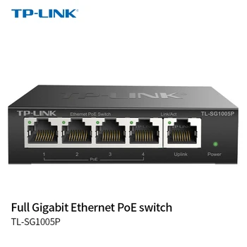 TP-Link TL-SG1005P 5-port Gigabit switch POE 1000GBASE-T Мрежов Комутатор RJ45 Plug and Play Мрежов хъб Интернет-газа