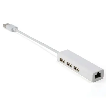 USB Gigabit Ethernet с 3-пристанищен възел C USB мрежова карта lan 2.0, RJ-45, адаптер USB Ethernet за PC, iOS, хъб RTL8152