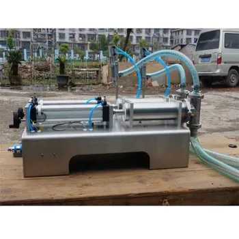 Автоматична машина за бутилиране на течности с двоен накрайник, голяма отточна тръба на шарнирна връзка клапан, обзавеждане за количествено бутилиране и опаковане