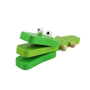 Детски инструмент Музикални дъски за пръстени Играчка във формата на крокодил Nikolay