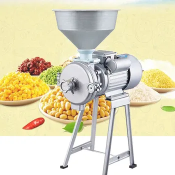Домакински зерноочистительная машина за производство на соево мляко Търговски целулозно-хартиена машина за мелене на фъстъчено масло, царевица фреза