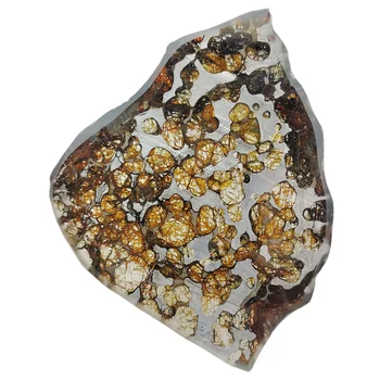 Изделия от метеорит проби Brenham Olive, парченца маслини метеорит, събиране на материали от естествен метеорит