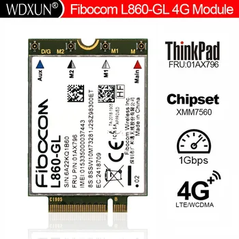 Карта на WWAN Fibocom L860-GL за IBM Lenovo Thinkpad X1 carbon 7th 8th Yoga 4th T490 T14 P14s T15 T14s X13 P15s T15g 01AX796