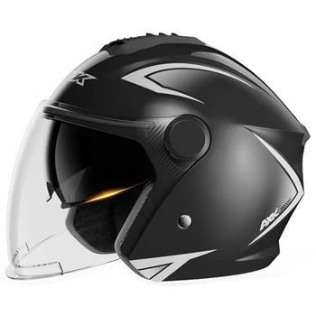Мотоциклет шлем с две лещи, открито лице, автоцикл, ABS, авариен полушлем, предпазна каска за оф-роуд състезания, каска за скоростно спускане, шапки за квадроцикла
