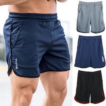 Мъжки спортни къси панталони Летни шорти за бягане и фитнес, дишащи бързо съхнещи мъжки къси панталони за фитнес, къси панталони за спортни тренировки, са новост за 2021 г.