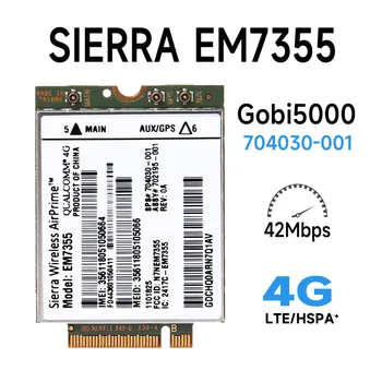 Нова Отключване на Sierra Gobi5000 EM7355 LTE/EVDO/HSPA + 42 Mbps NGFF Карта 4G Модул за lt4111 820 G1 WWAN NGFF 4G карта 704030-001