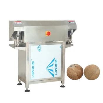 Полуавтоматична машина за почистване на кокосови черупки от обвивката машина за премахване на кора с кокосови черупки от неръждаема стомана