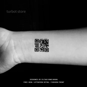 Сканиране стикер с татуировка QR-код - 