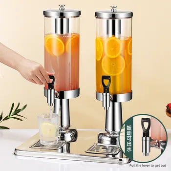 ХОТЕЛСКИ апарат за приготвяне на напитки с една кофа за плодов сок от неръждаема стомана, предназначени за приготвяне на ястия в стил Уестърн, с една глава и две глави
