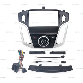 1 Комплект с кабел Автомобилна стерео система 2Din GPS радио рамка за фасция Аудио панел за монтаж към таблото на Комплект рамки за Ford Focus 2012-2018