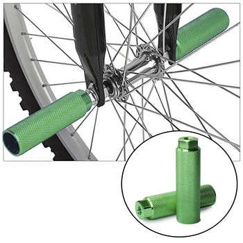 1 чифт велосипедни клечки от алуминиева сплав, мини оловни клечки за крака, за велосипед BMX, подходящи за оси 3-8 см, аксесоари за велосипед