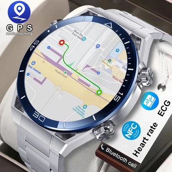 2023 Спортни GPS Smart-Часовници Мъжки 1,5-Инчов HD-Голям Дисплей, Hi-Fi Гласово Повикване NFC Часовници с Компас IP68 Водоустойчив Нови Умен Часовник