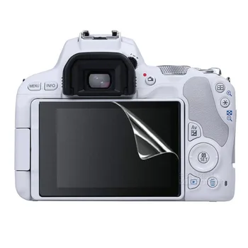 3 x Прозрачна Мека ПАТ Защитно покритие на LCD дисплея на Canon EOS 200D Бунтовник SL2/Kiss X9 Защитно Фолио
