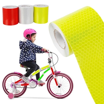 300x5 см Светлоотразителни стикери за корпуса под наем, отразяващ защитни етикети, предупредителен лента за заметности, фолио, стикер, лента, аксесоари за велосипед