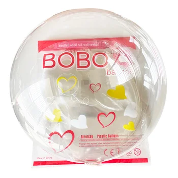 50 бр., на едро се продават прозрачни балони Bobo, прозрачни балони за led осветление, сватба, рожден ден, детски душ, вечерни аксесоари