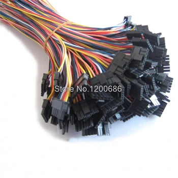 8PIN 15 СМ 22AWG Molex 3.0 мм 8pin 43645-0800 Мъжки колан, кабели, захранване, Micro-Fit 3,0 Корпус контакти Однорядный 8 Вериги Черен