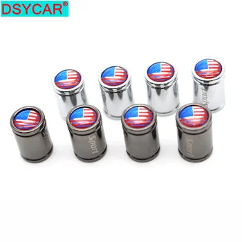 DSYCAR, 4 бр./компл., мед хромирана капачка за състав на вентила на гумата, капачки за състав джанти, капачки за въздушни клапани за автомобил