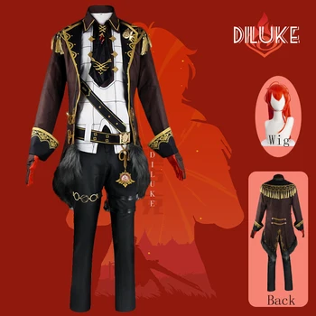 Genshin Impact Diluke cosplay костюм униформи перука Аниме Хелоуин висококачествени костюми за мъже Играта