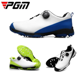 PGM водоустойчив Мъжки обувки за тренировки, мъжки нескользящие шипове, градинска за голф обувки, мъжки дишащи спортни маратонки за голф, размер 39-45