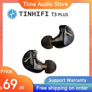 TINHIFI T3 ПЛЮС 10 ММ LCP Динамичен Водача Hi-Fi Слушалки 3D Печат Деликатна Опаковане на Околната среда Смола Разход на 2-пинов Кабел