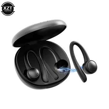 TWS Безжични слушалки, съвместими с Bluetooth слушалки със стерео звук, спортни водоустойчиви слушалки, слушалки с калъф за зареждане