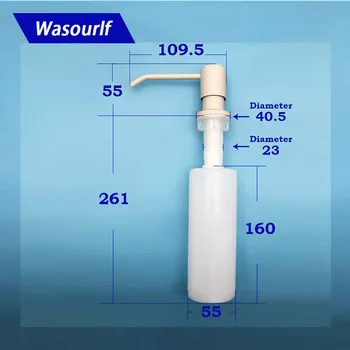 Wasourlf опаковка течен сапун бял цвят за кухненските мивки, бутилка за измиване на съдове, бутилка за измиване на ръцете, висококачествено подобрения в дома на хотел