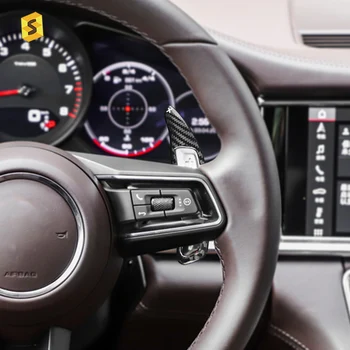 Аксесоари за удължаване на волана в колата, хастар от настоящето въглеродни влакна за Porsche Panamera Macan
