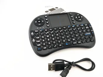 Безжична клавиатура 2.4 G, преносима тъчпад, клавиатура, мишка за PC, Android TV BOX, DY с батерия