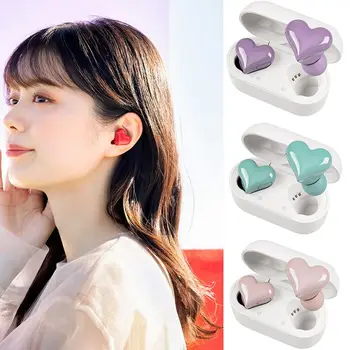 Безжични слушалки Bluetooth Слушалки с високо качество във формата на сърце Подарък на едно момиче Слушалки във формата на сърце