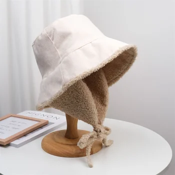 Дамска зимна шапка 2023, топло рибарска шапка, дамски шапка с откидными уши, модерен дизайнерски дамски панама, градинска солнцезащитная шапка, панама