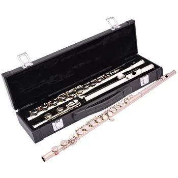 Добро качество на гореща продажба приемаме OEM инструмент професионална сребърно покритие флейта