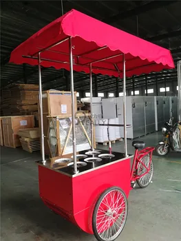 Електрически велосипед за сладолед, за студени напитки за продажба, мобилен магазин, под наем за сладолед с фризер, колички за продажба на храна