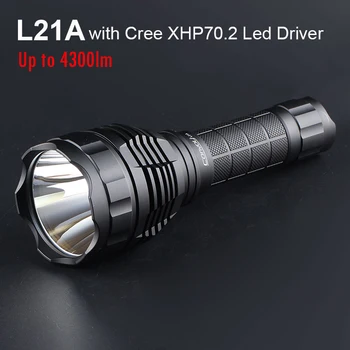 Ескорт L21A с CREE XHP70.2 Най-Мощните Led Фенерче 21700 Lanterna Преносимо Осветление Риболов 4300lm Факел Latarka