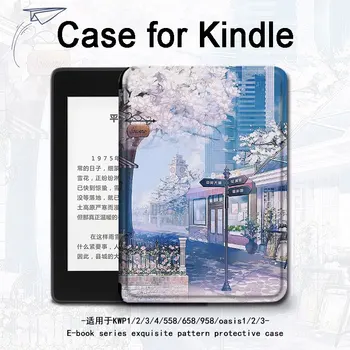 За Kindle Paperwhite 5 Калъф Cherry Blossom Street Paperwhite4 за Kindle 658 J9G29R Калъф за Kindle Papaerwhite 4 Capa Funda