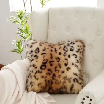 Коледен начало декор, луксозен супер мек калъф за диванной възглавници от изкуствена кожа, 45 см. * 45 см