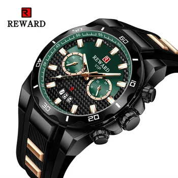 Модни часовници мъжки маркови премия за Луксозни спортни часовници със златен силиконово каишка за мъже, водоустойчиви мъжки кварцов часовник reloj hombre