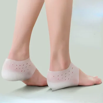 Невидими увеличаване на растежа на силиконови чорапи гел подложки за пети Ортопедична супинаторная възглавница за петата подметки и стелки масаж на краката унисекс-мат