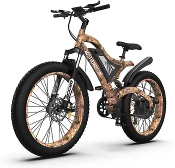 (НОВ) Електрически планински велосипед Aostirmotor S18-1500W 48V/15Ah 1500W Fat Tire 175366