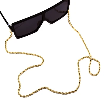 Подарък, женски златни хонорар за очила, модерен каишка за очила, очила за четене, последователност, колани за задържане на слънчеви очила, кабели