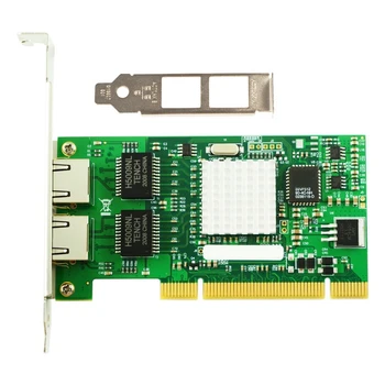 Подмяна на 8492MT PCI Гигабитная Двойна Електрическа Сървър Мрежова карта 82546EB/GB с Чип Настолна Преносима, Удобна Мрежова карта