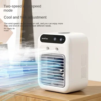 Преносим охладител, климатик 500 мл охлаждащ вентилатор овлажнител USB акумулаторна батерия бързо охлаждане за офис спални