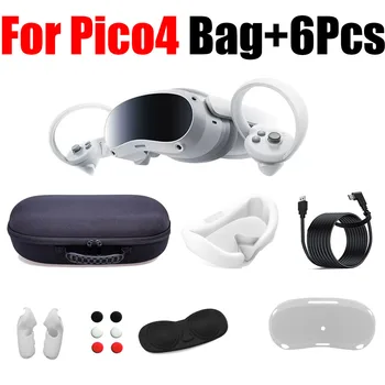 Преносима чанта за съхранение на слушалки Pico4 VR ЕВА, водоустойчив, устойчив на удари пътна чанта за аксесоари Pico 4