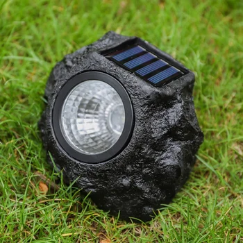 Прожектор от изкуствен камък, осветление на двора, градината, тревата, 0 кабели, green energy saving NiMH батерия 600 mah, led лампа