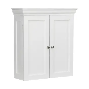 С две врати подвижна стенен шкаф с две врати в модерен стил, бяла