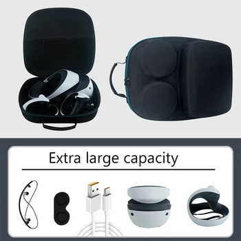 Твърд калъф EVA За PS VR2, Чанта за съхранение, богат на функции Защитна Кутия За Пътуване, Калъф За Носене, Чанта За PS VR2, универсални Аксесоари за виртуална реалност